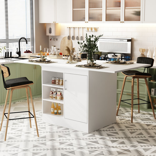 Kitchen Islands with Breakfast Bar & Carts | Wayfair
